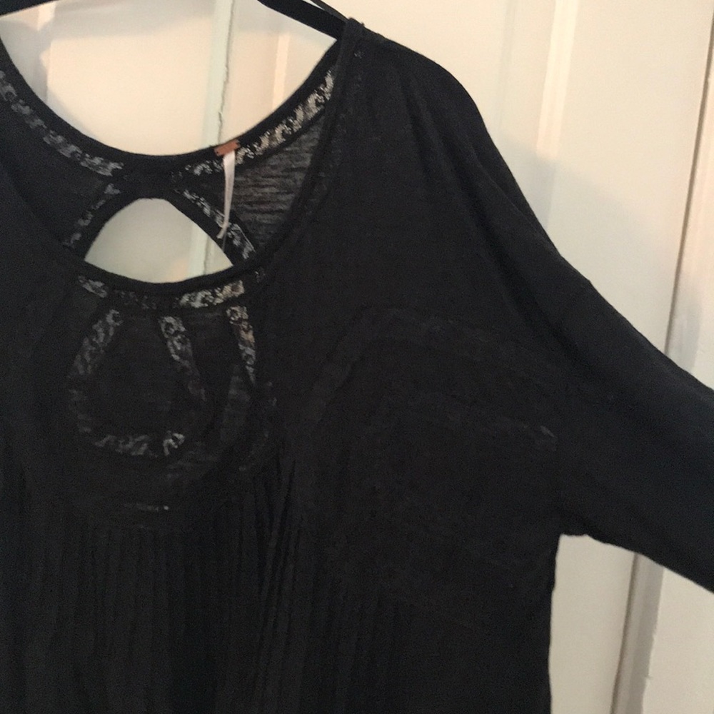 Free People Black Blouse - Picture 3 of 8